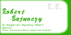 robert bajnoczy business card